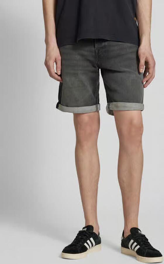 JACK & JONES JEANS INTELLIGENCE regular bermuda short JJIRICK JJICON black denim - Foto 13