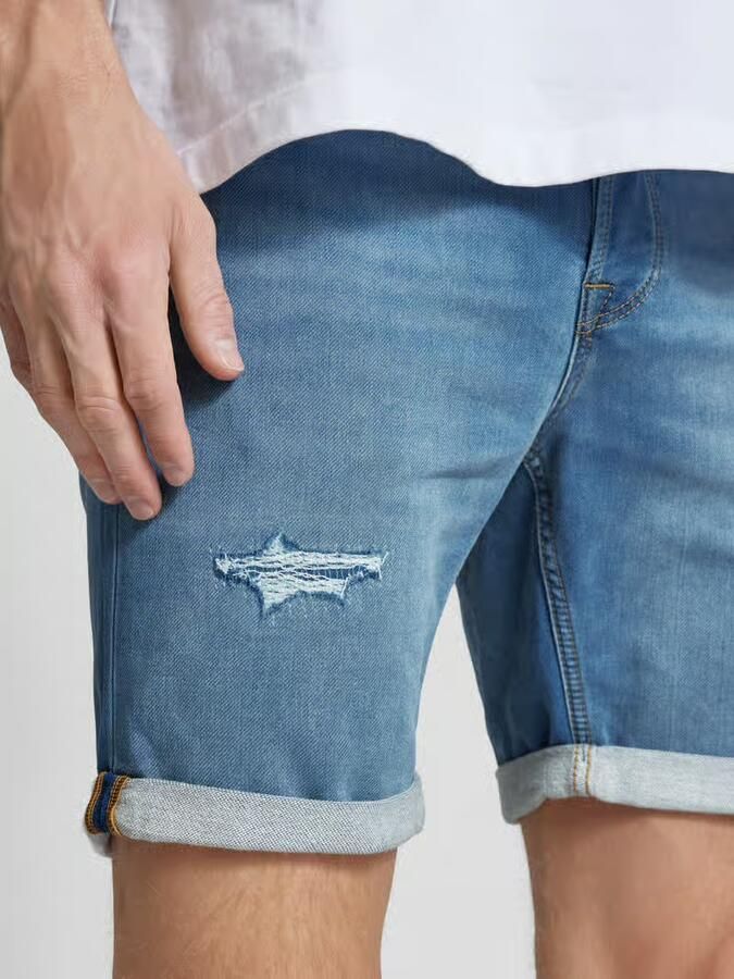 JACK & JONES JEANS INTELLIGENCE regular fit JJIRICK JJICON short mediun blue 709