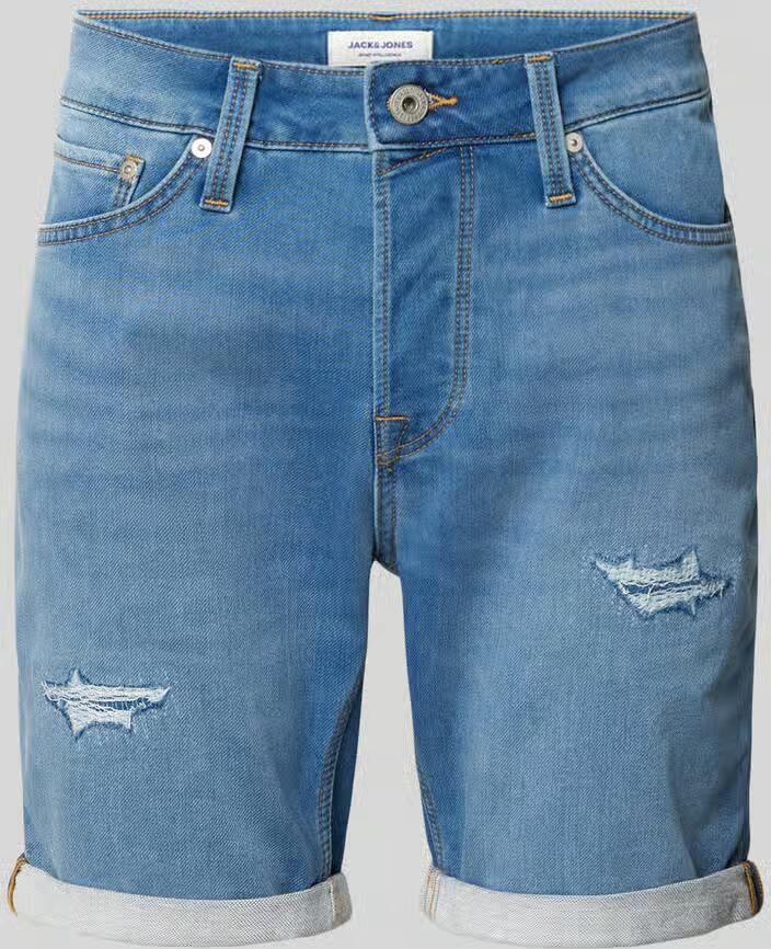 JACK & JONES JEANS INTELLIGENCE regular fit JJIRICK JJICON short mediun blue 709 - Foto 2