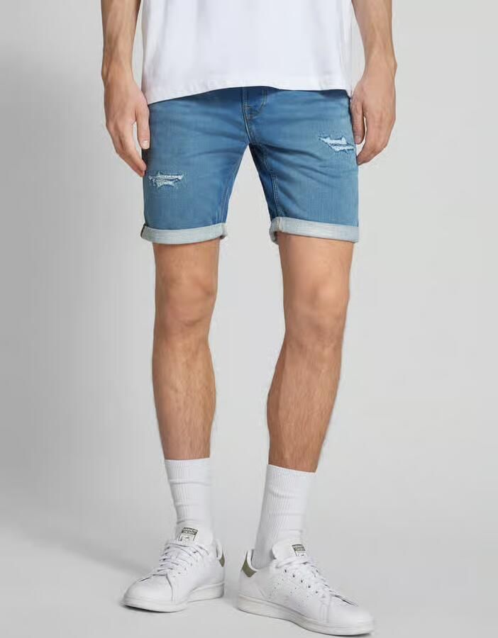 JACK & JONES JEANS INTELLIGENCE regular fit JJIRICK JJICON short mediun blue 709 - Foto 2