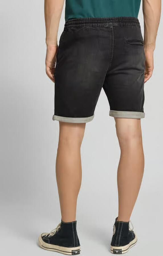 Jack & jones Korte regular fit jeans met elastische band model 'RICK'