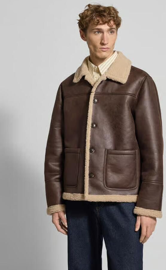 Jack & jones Kunstleren jack met knoopsluiting model 'CAMBRIDGE' - Foto 2