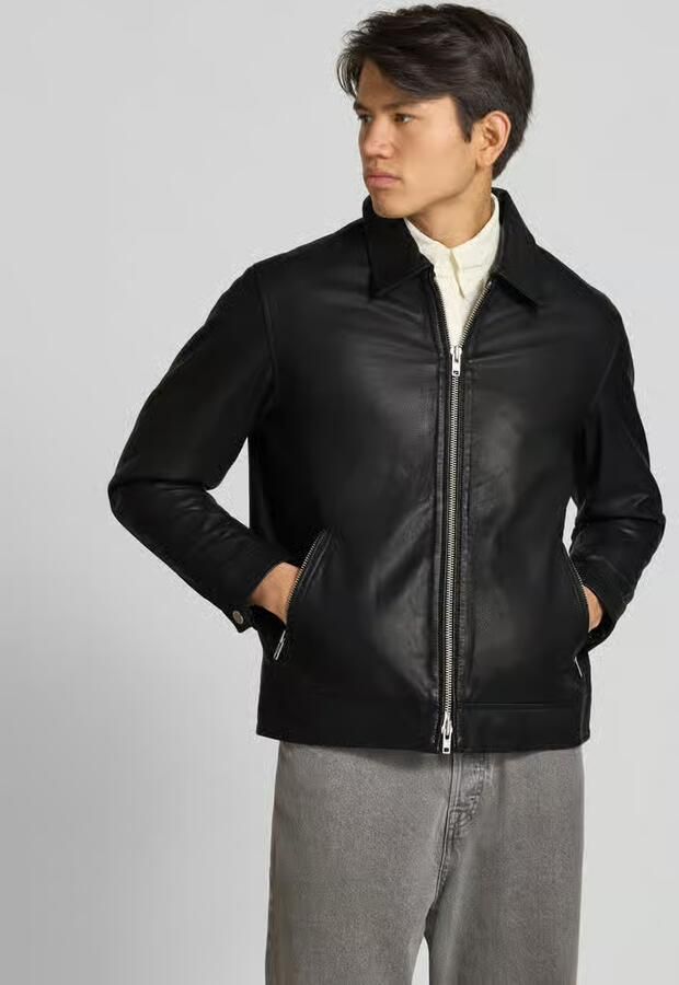 Jack & jones Leren jack met kentkraag model 'CASABLANCA' - Foto 2