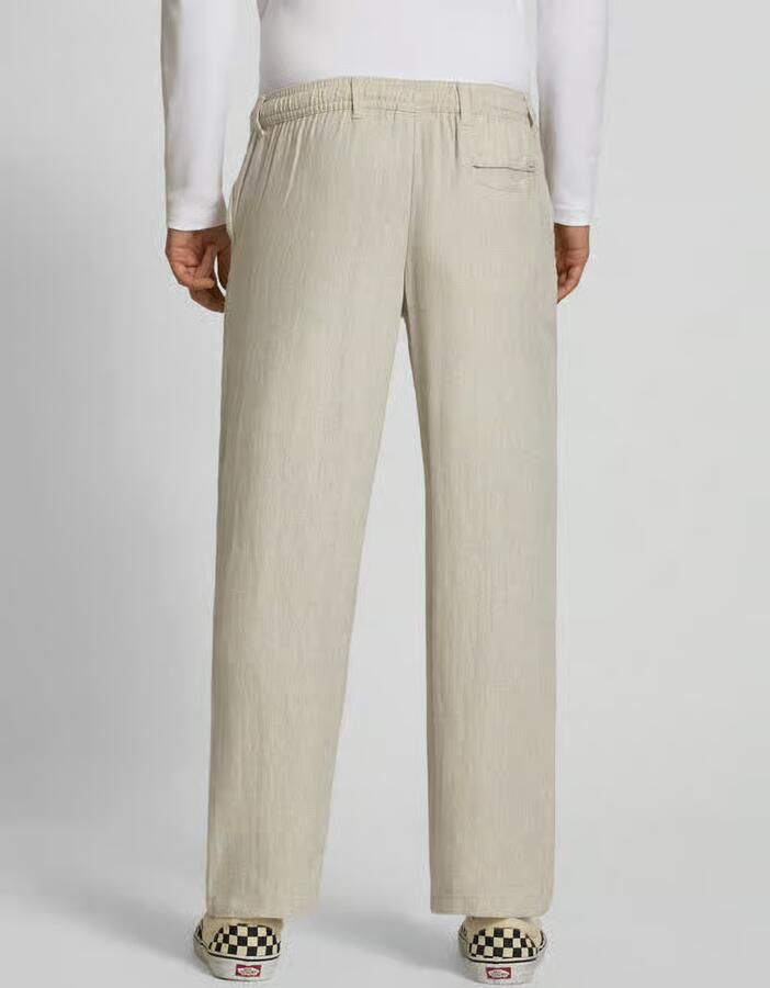 Jack & jones Linnen broek met strikceintuur model 'KARL MYKONOS'