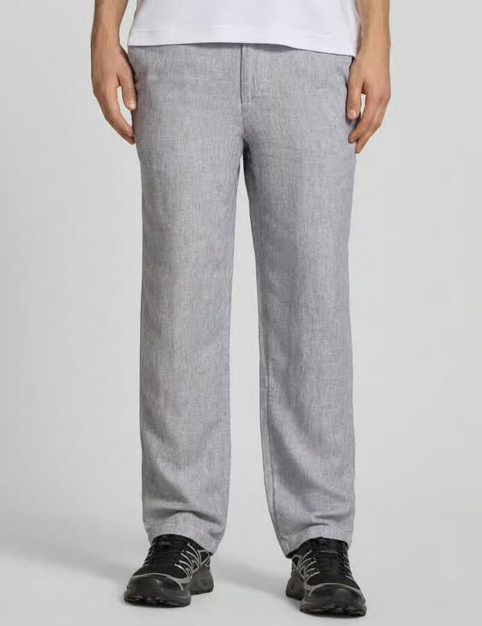 Jack & jones Linnen broek met strikceintuur model 'KARL MYKONOS' - Foto 3