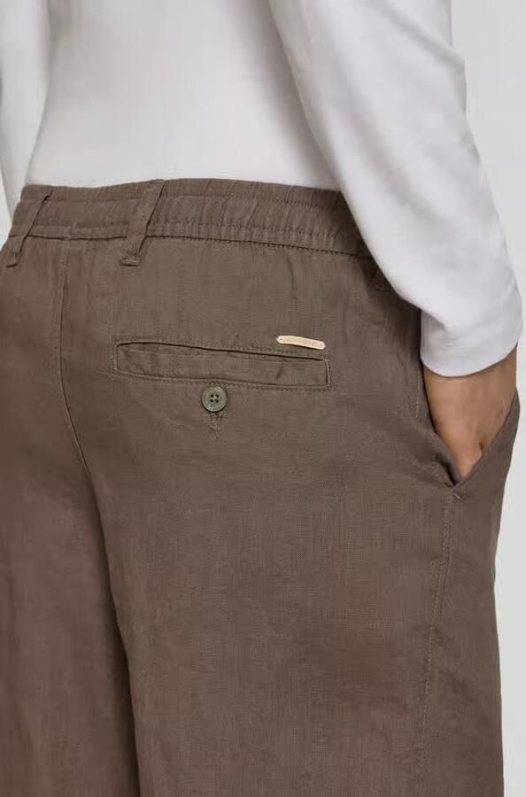 JACK & JONES Premium Linnen broek met steekzakken model 'KARL LAWRENCE' - Foto 2
