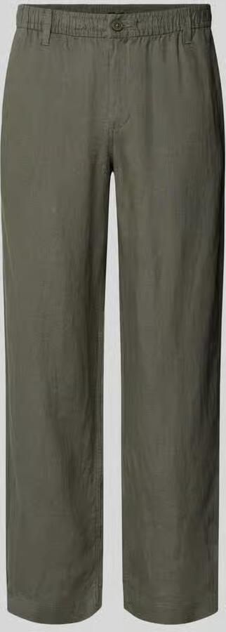 JACK & JONES Premium Linnen broek met steekzakken model 'KARL LAWRENCE' - Foto 4
