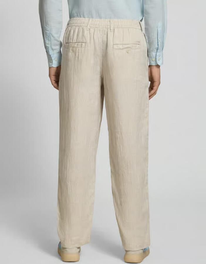 JACK & JONES Premium Linnen broek met steekzakken model 'KARL LAWRENCE'