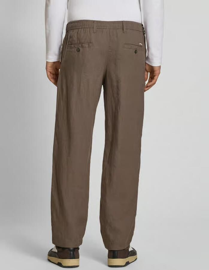 JACK & JONES Premium Linnen broek met steekzakken model 'KARL LAWRENCE' - Foto 2