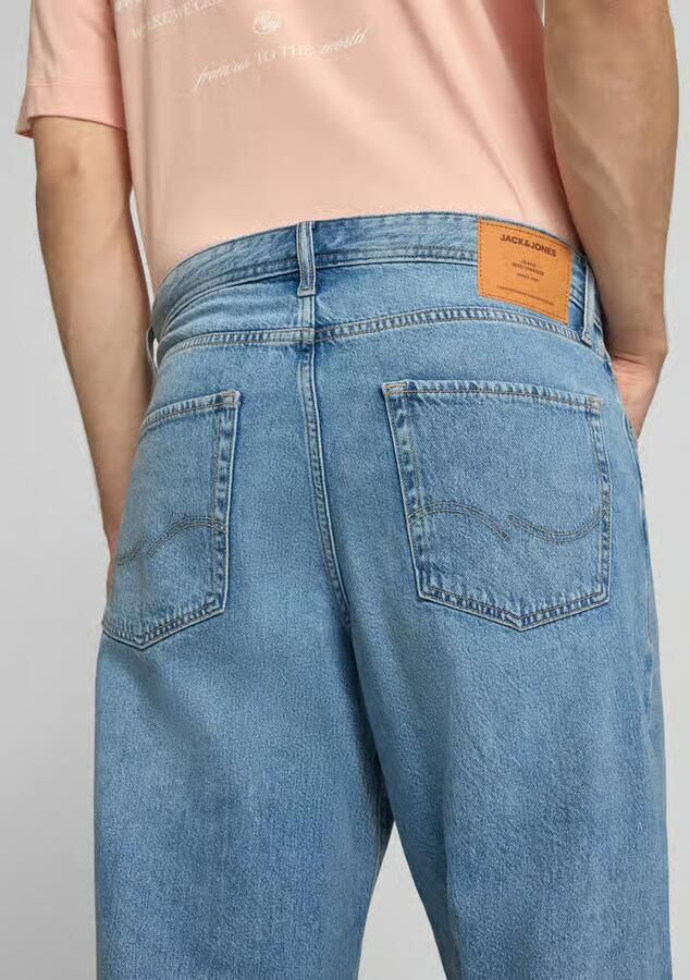 JACK & JONES JEANS INTELLIGENCE JJIDAVE JJORIGINAL wide leg jeans medium blue denim - Foto 4