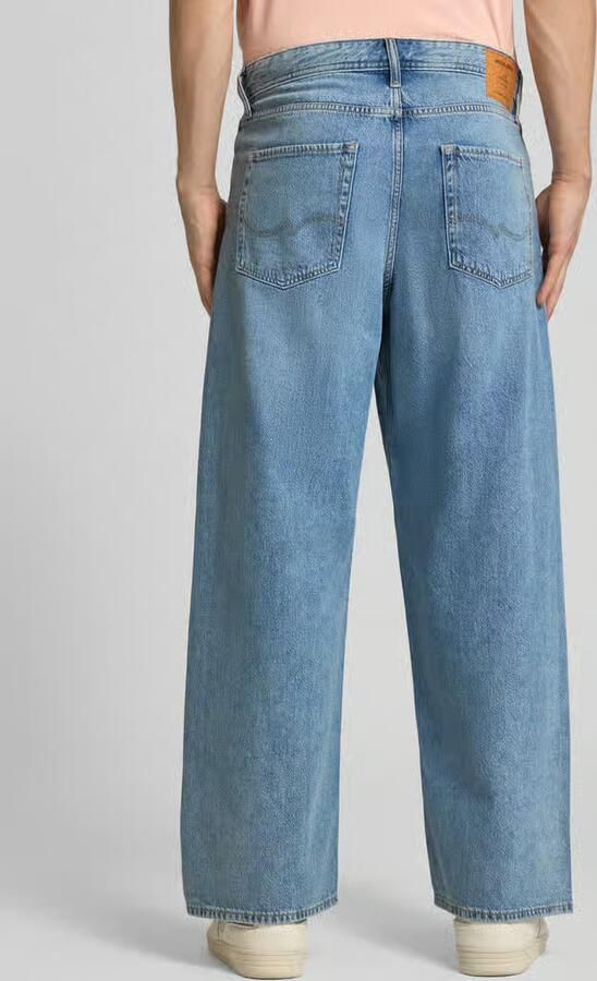 JACK & JONES JEANS INTELLIGENCE JJIDAVE JJORIGINAL wide leg jeans medium blue denim - Foto 10
