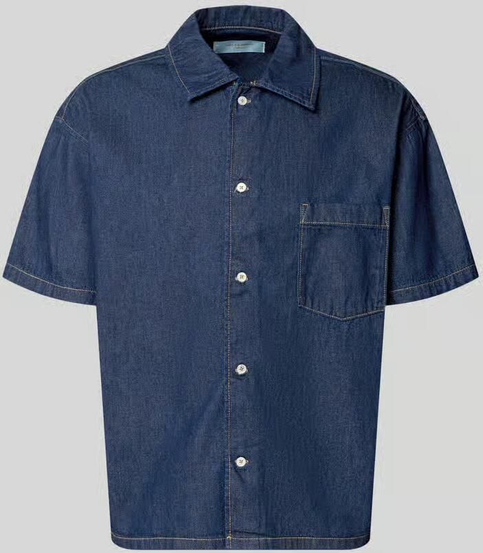 Jack & jones modern fit jeanshemd met borstzak model 'AUSTIN' - Foto 2