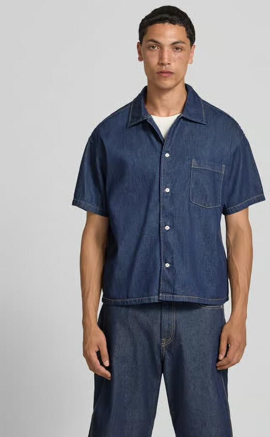 Jack & jones modern fit jeanshemd met borstzak model 'AUSTIN' - Foto 2