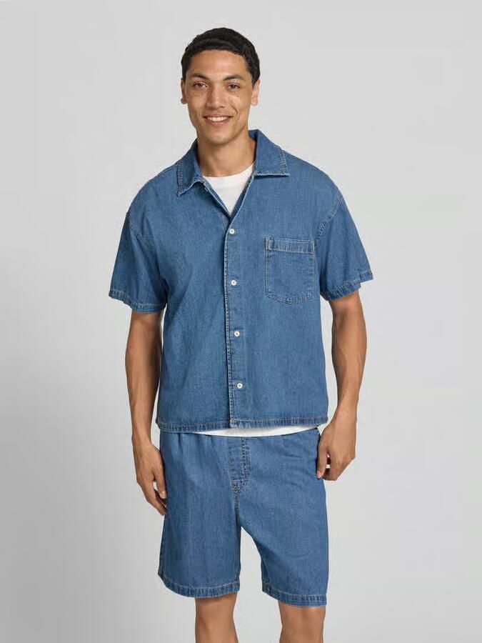 Jack & jones modern fit jeanshemd met borstzak model 'AUSTIN' - Foto 3