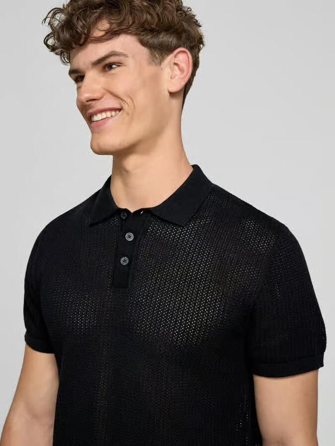 Jack & jones modern fit poloshirt met korte knoopsluiting model 'JESS'