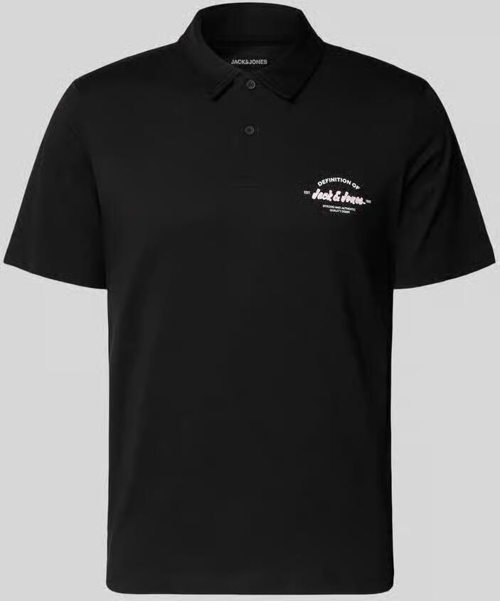 Jack & jones poloshirt met labelprint model 'BRANDON' - Foto 4