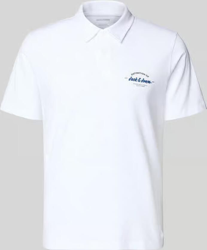 Jack & jones poloshirt met labelprint model 'BRANDON' - Foto 2