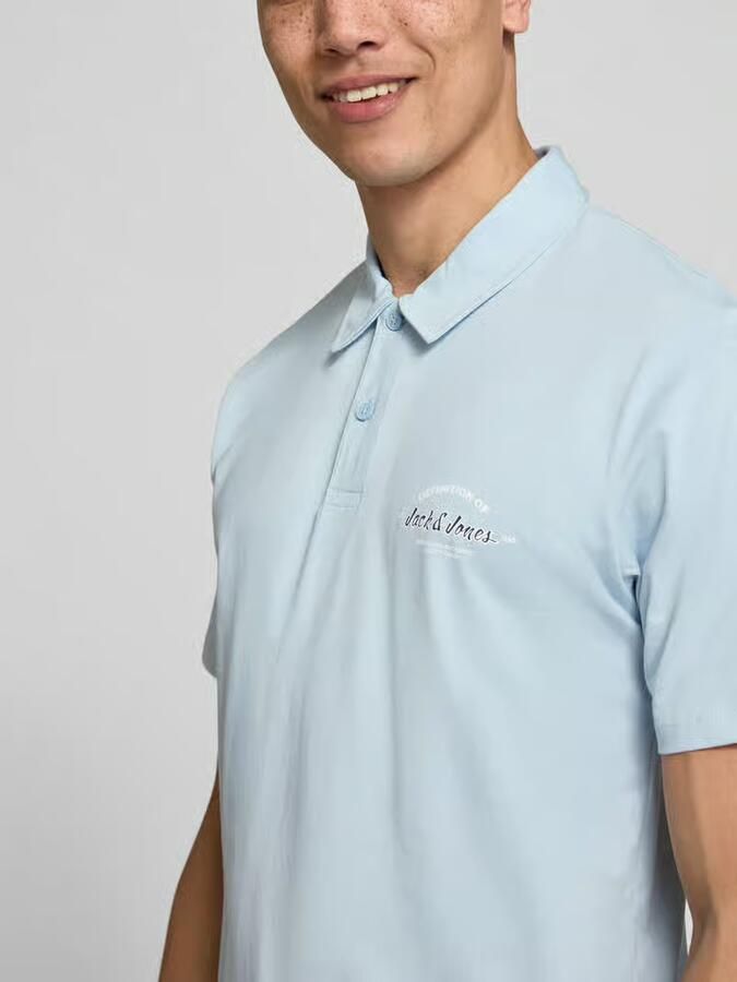 Jack & jones poloshirt met labelprint model 'BRANDON'