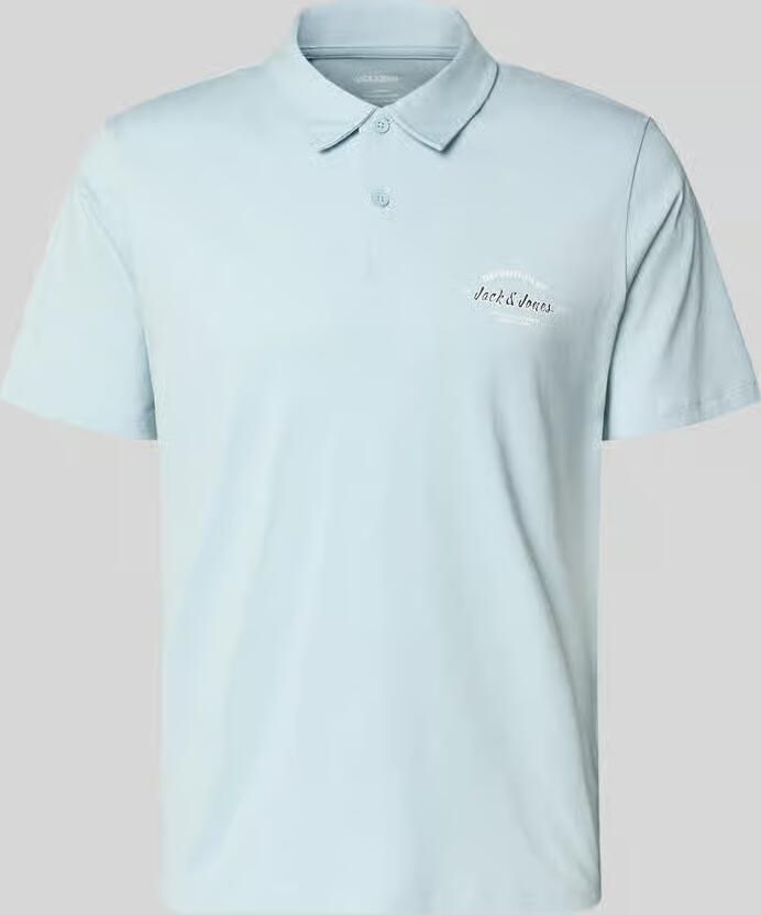 Jack & jones poloshirt met labelprint model 'BRANDON' - Foto 2