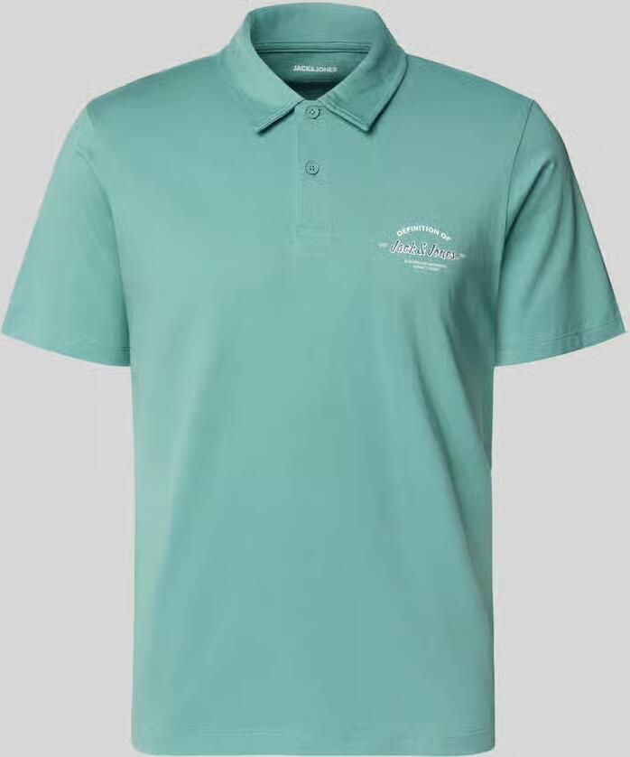 Jack & jones poloshirt met labelprint model 'BRANDON' - Foto 5