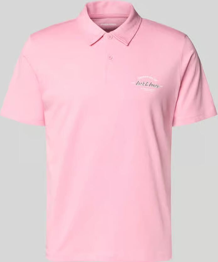 Jack & jones poloshirt met labelprint model 'BRANDON' - Foto 2