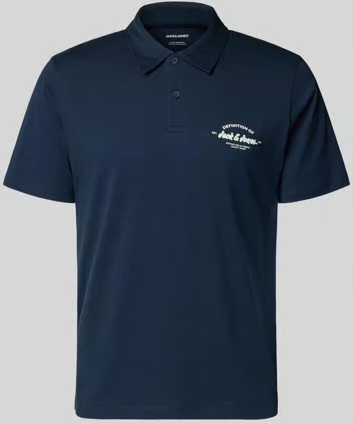 Jack & jones poloshirt met labelprint model 'BRANDON' - Foto 5
