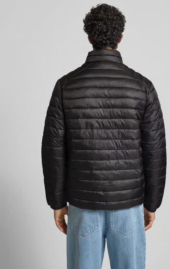 Jack & jones Gewatteerd jack met opstaande kraag en ritszakken