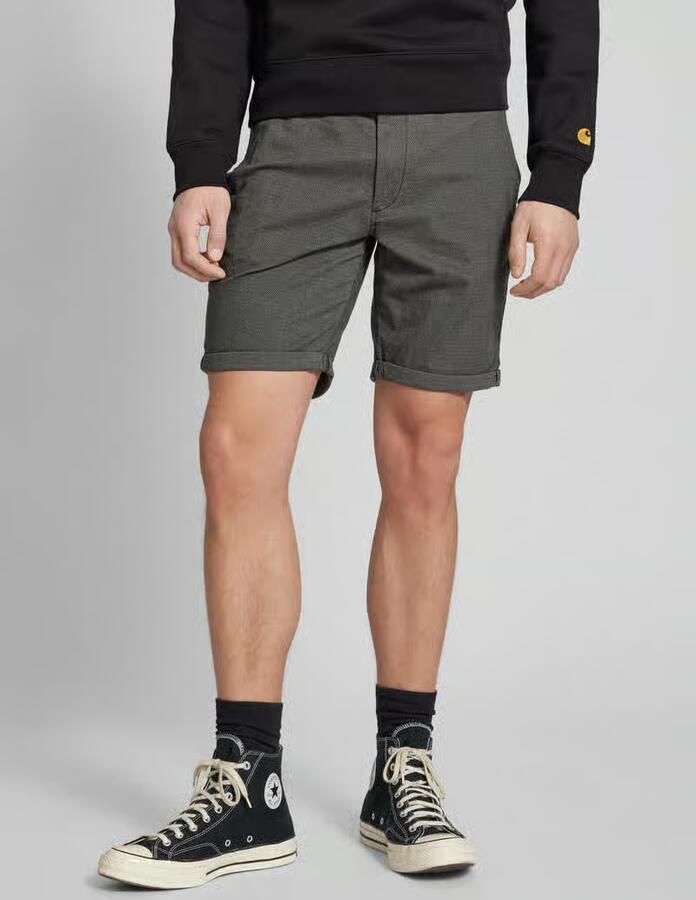 JACK & JONES PANTS STUDIO gemêleerde regular fit short JPSTFURY drizzle - Foto 9