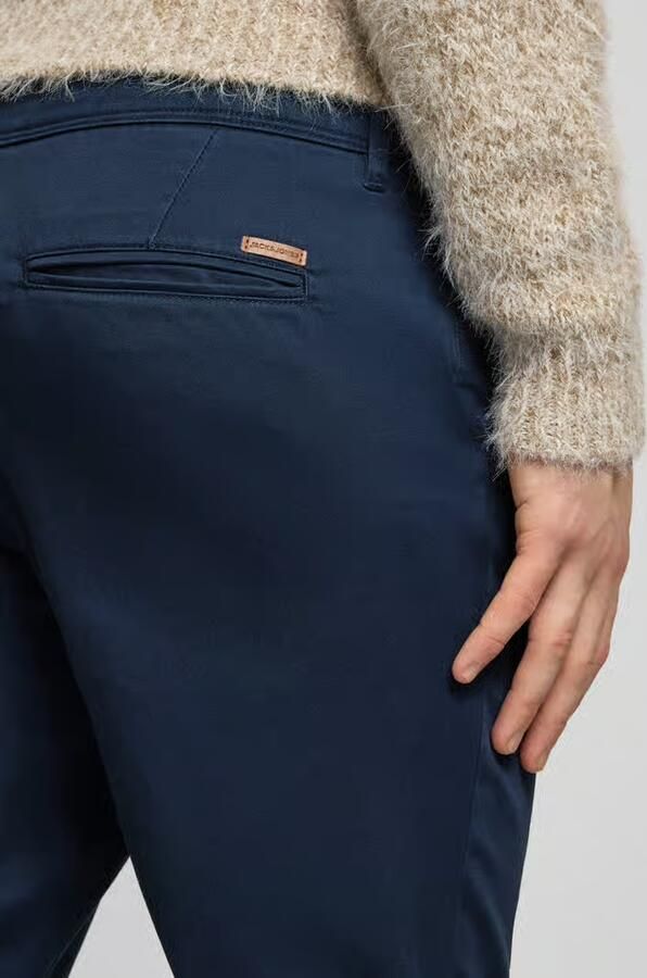 Jack & jones Blauwe Broek met Ritssluiting en Knopen in Katoenmix Blue Heren - Foto 8