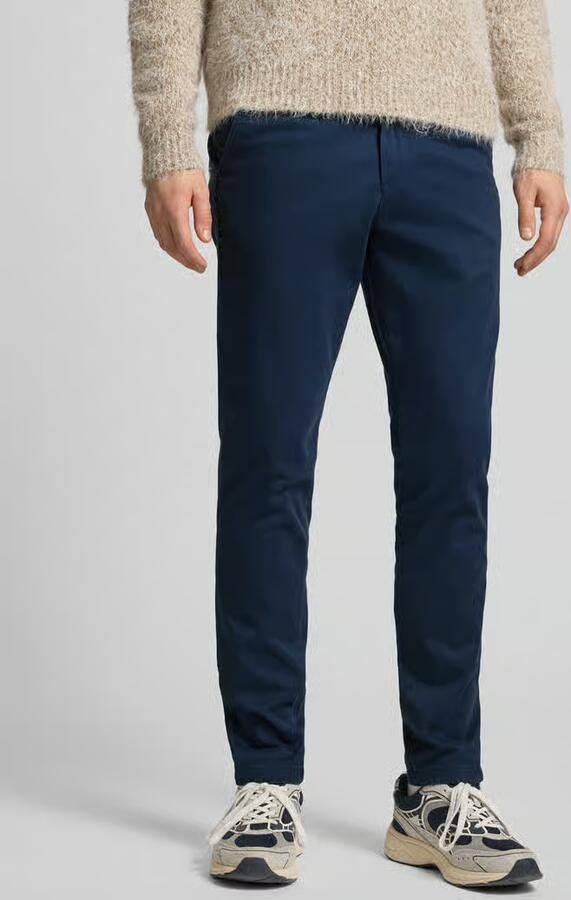 Jack & jones Blauwe Broek met Ritssluiting en Knopen in Katoenmix Blue Heren - Foto 8