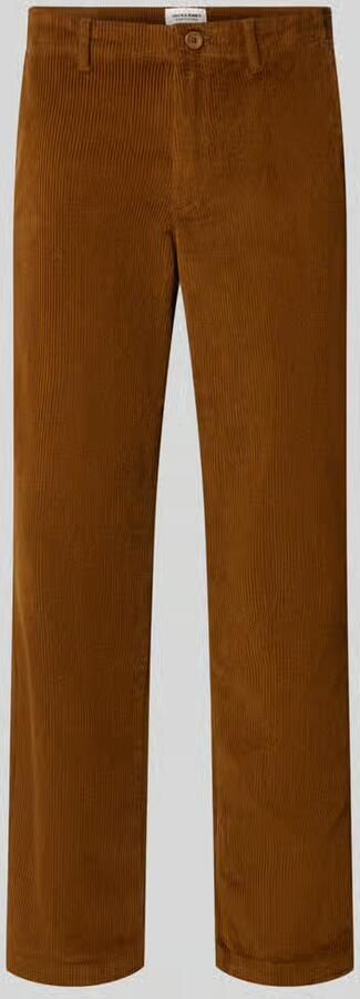 Jack & jones Regular fit corduroy broek met steekzakken