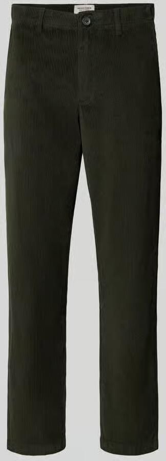 Jack & jones Regular fit corduroy broek met steekzakken