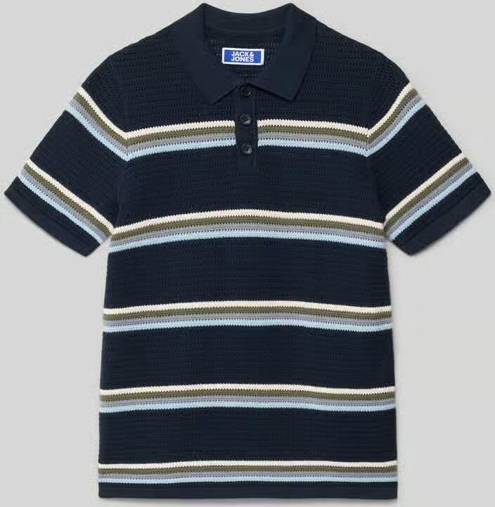 Jack & jones regular fit gebreide poloshirt model 'MAINE' - Foto 4
