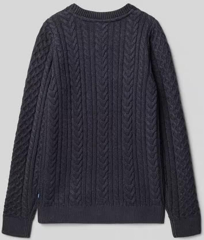 Jack & jones Regular fit gebreide pullover met structuurmotief model 'Sean' - Foto 4