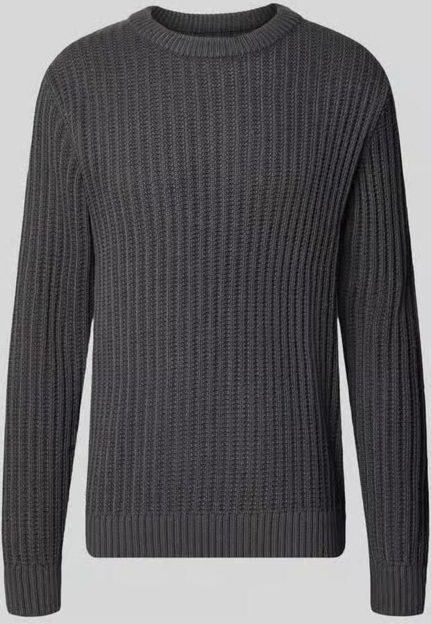 Jack & jones Regular fit gebreide pullover van katoenmix model 'AXON' - Foto 4