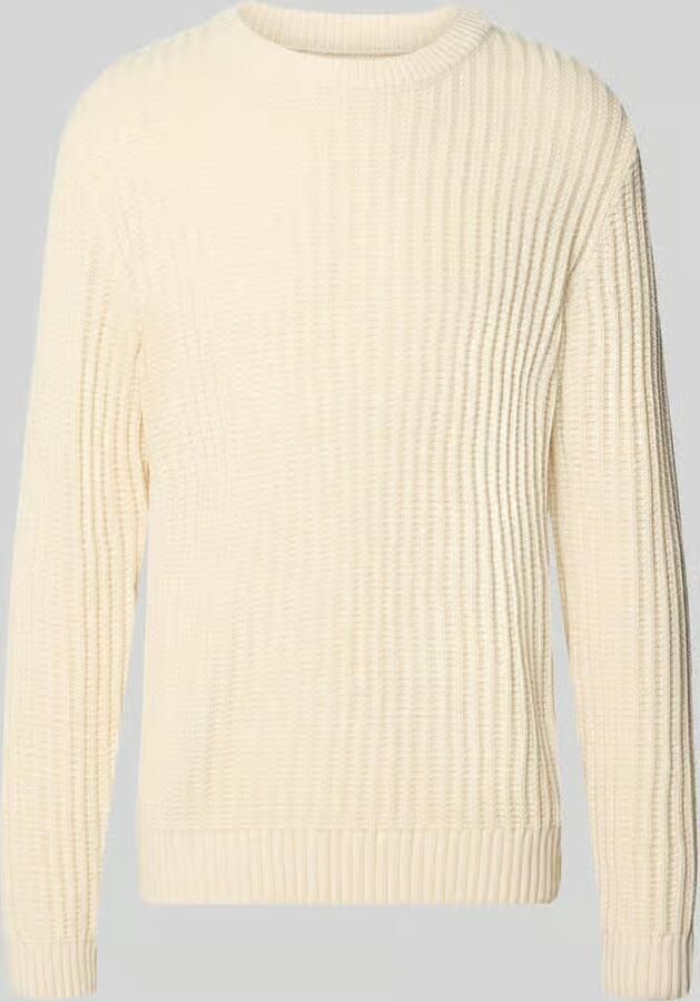 Jack & jones Regular fit gebreide pullover van katoenmix model 'AXON' - Foto 4