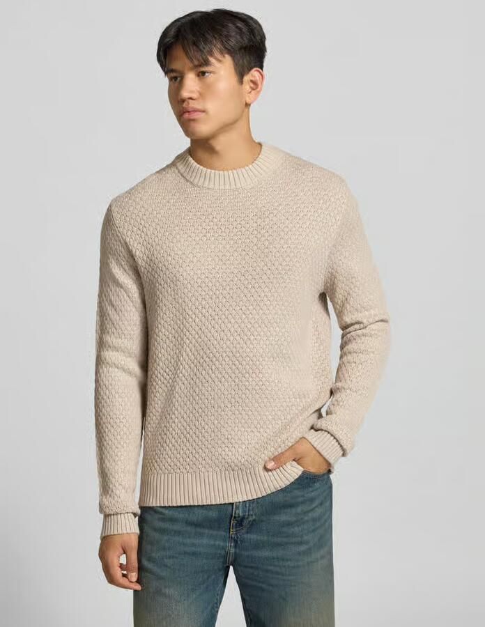 Jack & jones Regular fit gebreide pullover van katoenmix model 'BLAKE' - Foto 5