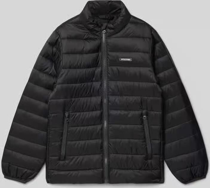 Jack & jones Regular fit gewatteerd jack met logodetail model 'Louis'