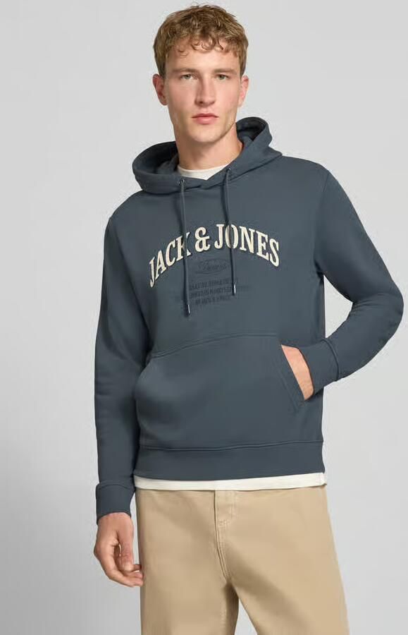 Jack & jones Regular fit hoodie van katoenmix model 'Denver' - Foto 3