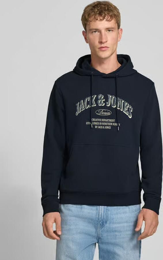Jack & jones Regular fit hoodie van katoenmix model 'Denver' - Foto 3