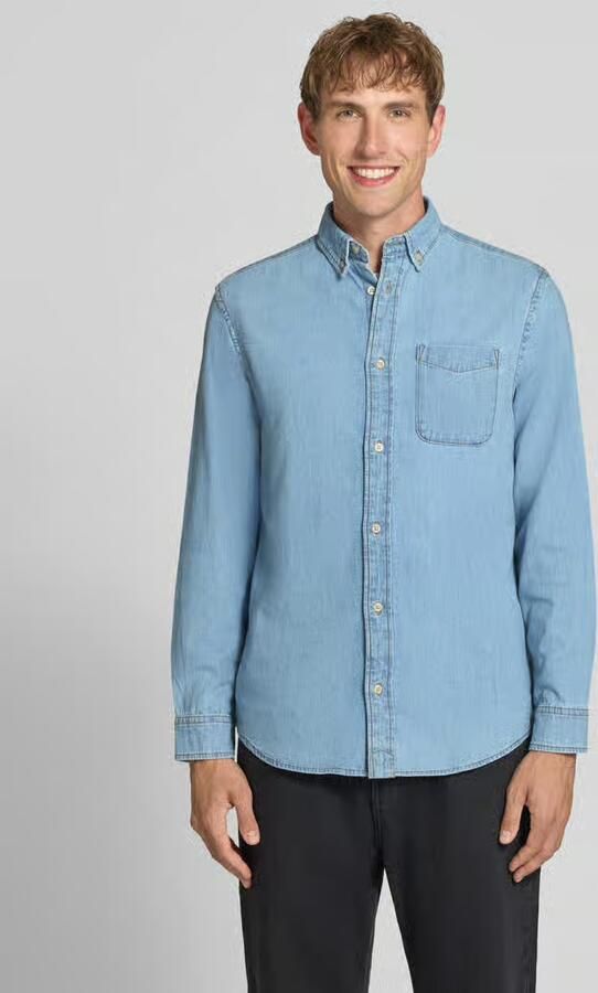 Jack & jones Regular Fit jeanshemd met borstzak model 'BROOK' - Foto 6
