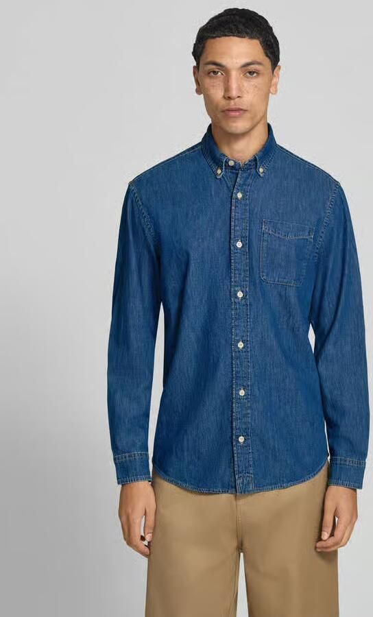 Jack & jones Regular Fit jeanshemd met borstzak model 'BROOK' - Foto 3