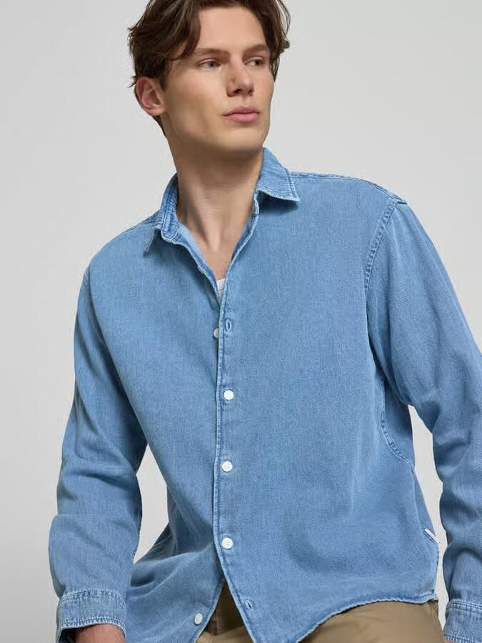 Jack & Jones Overhemd met lange mouwen JORNORREBRO DENIM SHIRT LS SN - Foto 3