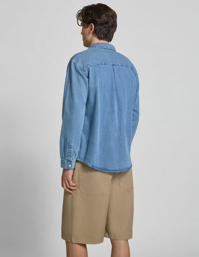 Jack & Jones Overhemd met lange mouwen JORNORREBRO DENIM SHIRT LS SN