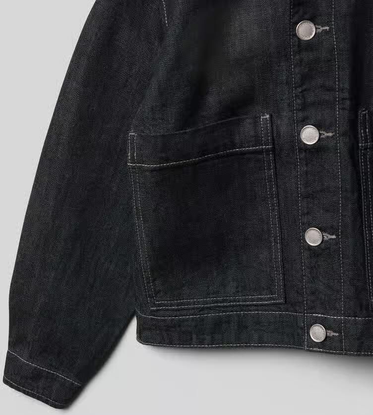 Jack & jones regular fit jeansjack met platte kraag model 'Loyd'