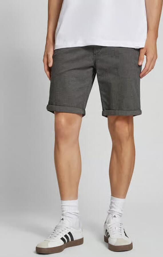 JACK & JONES PANTS STUDIO gemêleerde regular fit short JPSTFURY drizzle - Foto 13