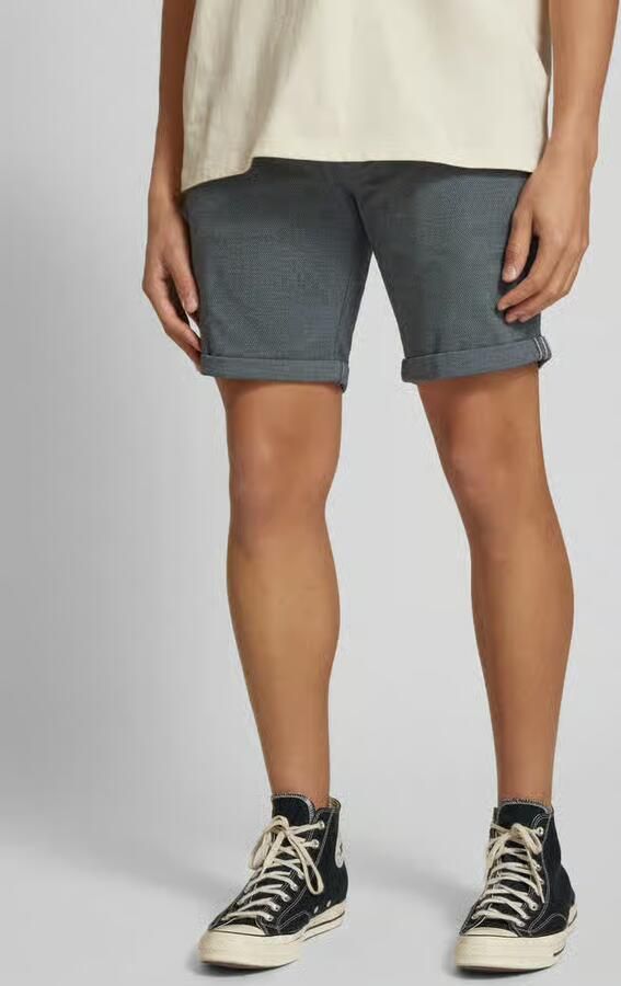 JACK & JONES PANTS STUDIO gemêleerde regular fit short JPSTFURY faded denim - Foto 7