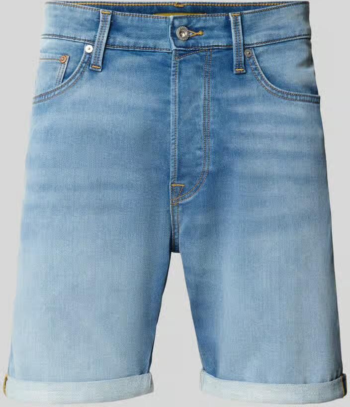 Jack & Jones Short JJIRICK met omslag en knoopsluiting voor de zomer effen regular fit web five-pocket-stijl elastisch - Foto 13
