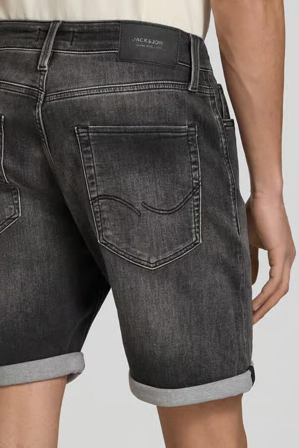 JACK & JONES JEANS INTELLIGENCE regular bermuda short JJIRICK JJICON black denim - Foto 10