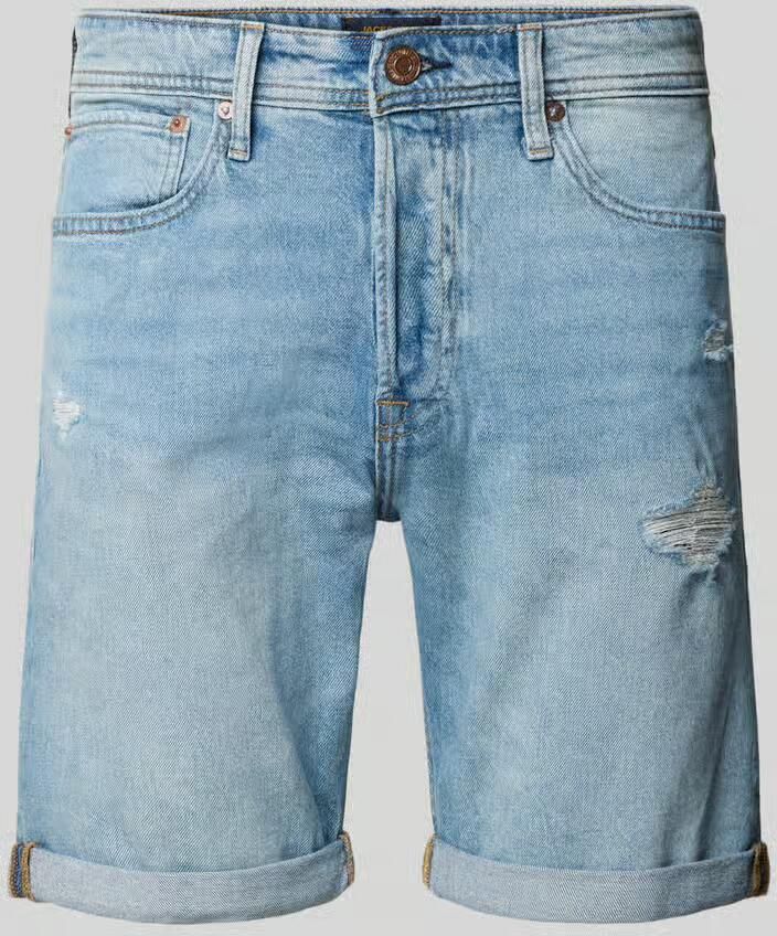 JACK & JONES JEANS INTELLIGENCE JJIRICK JJIORIGINAL denim regular short blue denim - Foto 3